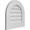 Ekena Millwork Round Top Surface Mount PVC Gable Vent: Non-Functional, w/ 3-1/2"W x 1"P Standard Frame, 20"W x 20"H GVPRT20X2001SN - alternate 3